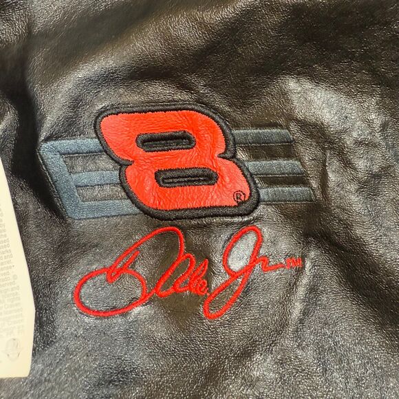 Vintage Dale Earnhardt Jr Leather NASCAR Jacket Chase Authentic Size M NWT - Picture 7 of 9